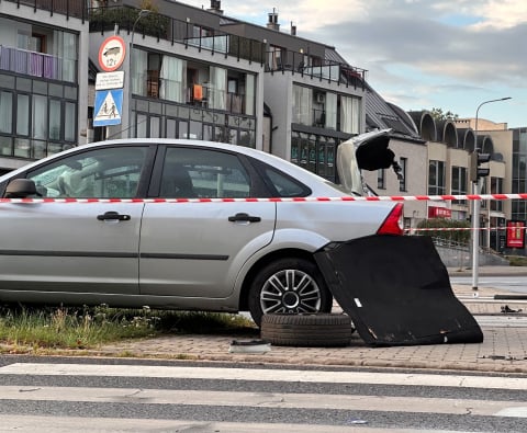 Wypadek na skrzyżowaniu we Wrocławiu - 0