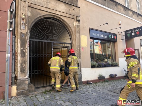 Pożar w kamienicy na wrocławskim Rynku - 0