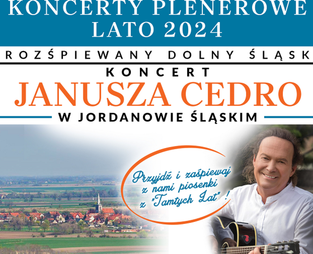 KONCERT JANUSZA CEDRO W JORDANOWIE ŚLĄSKIM! - fot. mat. prasowe