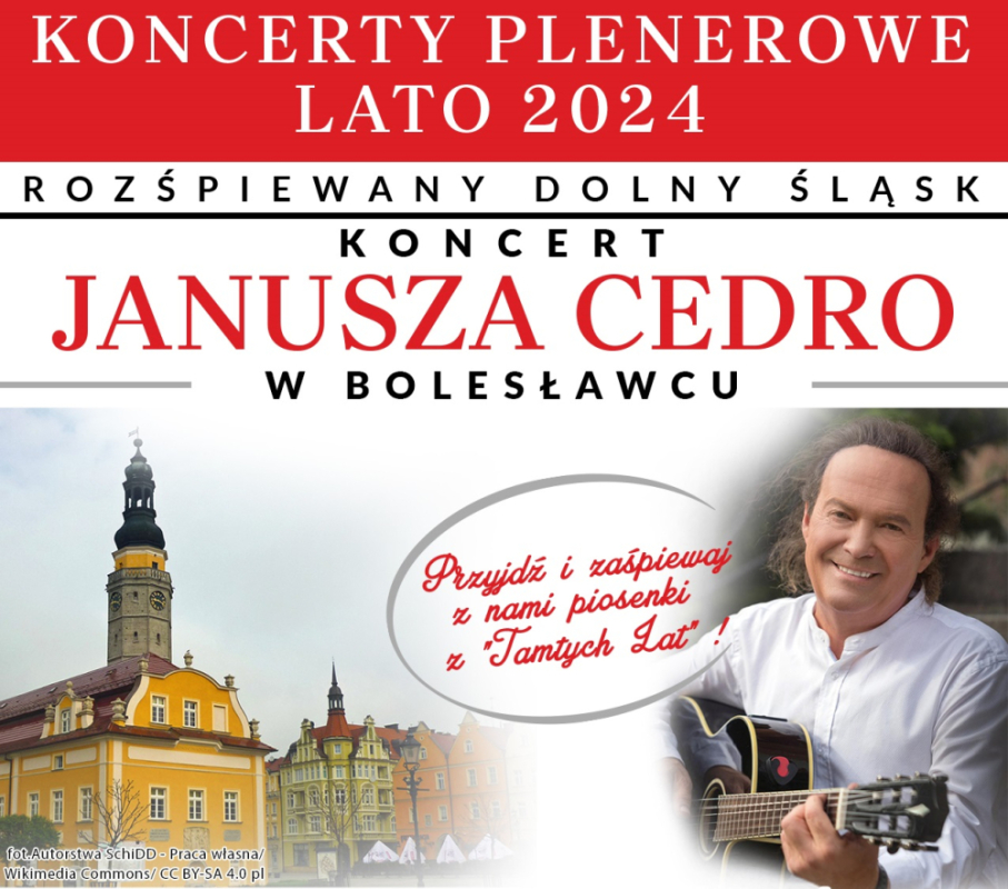 KONCERT JANUSZA CEDRO W BOLESŁAWCU![ZMIANA TERMINU] - fot. mat. prasowe