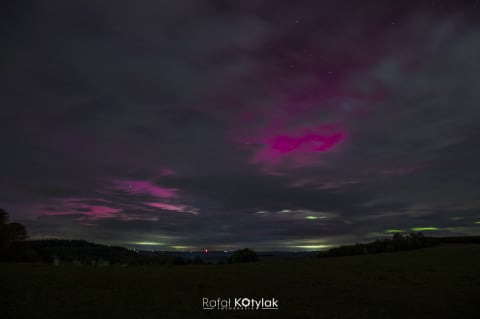 Zorza polarna na Dolnym Śląsku. Zobaczcie piękne zdjęcia! - 1