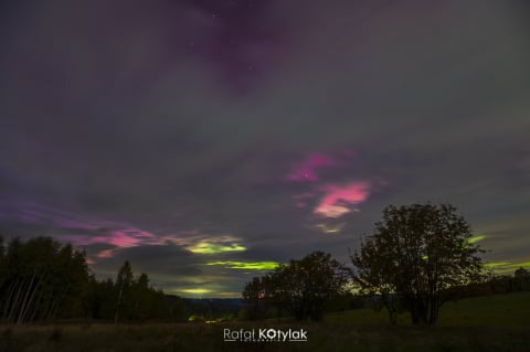 Zorza polarna na Dolnym Śląsku. Zobaczcie piękne zdjęcia! - 2