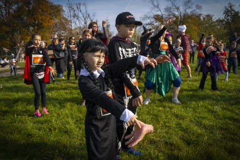 STRAAASZNIEEEEE fajna impreza! Bieg Halloween Radia Wrocław - 73