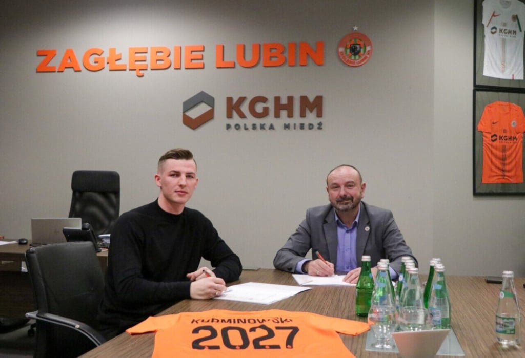 Dawid Kurminowski na dłużej w Zagłębiu - Dawid Kurminowski zostaje w Lubinie. Fot. zaglebie.com