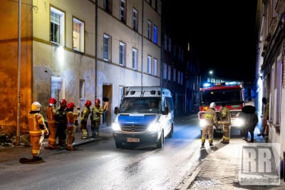 Uszkodzona kamienica w Kamiennej Górze. Mieszkańcy ewakuowani z domów