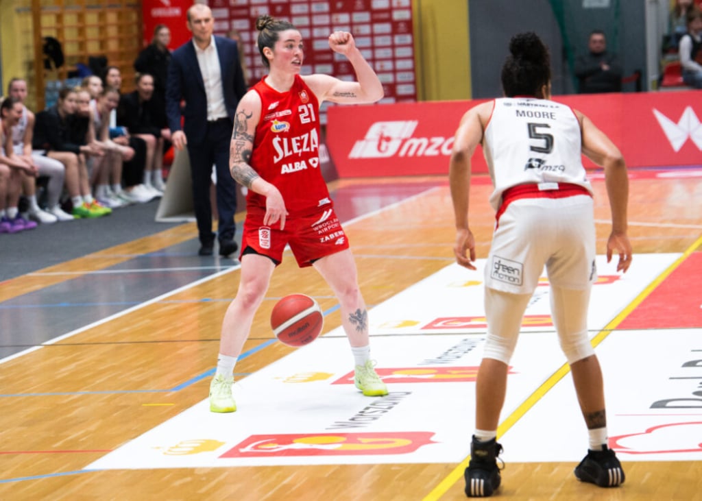 Robbi Ryan z tytułem MVP fazy zasadniczej - Robbi Ryan to najlepsza punktująca Basket Ligi Kobiet. Fot. slezawroclaw.pl