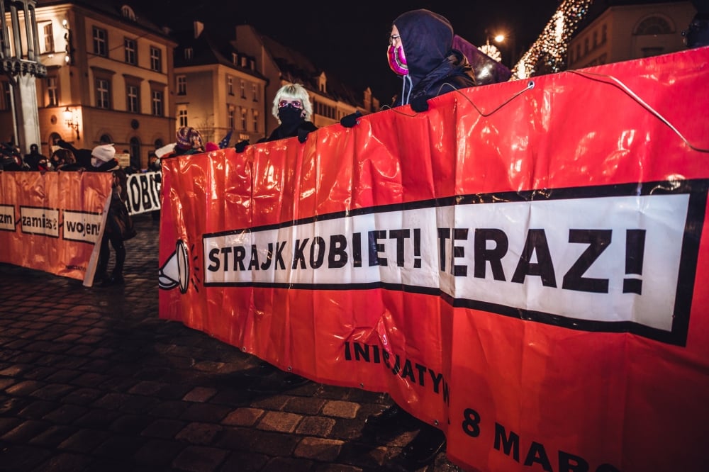 Kolejny protest Strajku Kobiet we Wrocławiu - fot. Patrycja Dzwonkowska