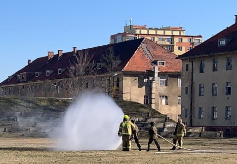 Ćwiczenia 16. Dolnośląskiej Brygady Obrony Terytorialnej z Państwową Strażą Pożarną - 0