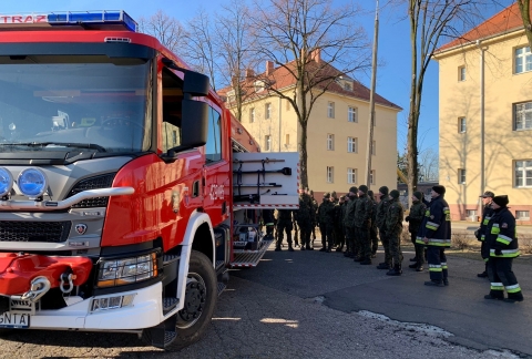 Ćwiczenia 16. Dolnośląskiej Brygady Obrony Terytorialnej z Państwową Strażą Pożarną - 3