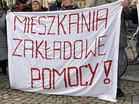 Lokatorzy wrocławskich mieszkań zakładowych znowu protestują - 1