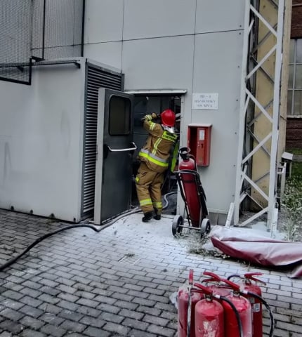 Groźny pożar pod Wrocławiem