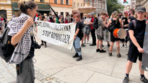 "Dość ludobójstwa w Gazie!" - protest we Wrocławiu
