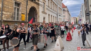 "Dość ludobójstwa w Gazie!" - protest we Wrocławiu