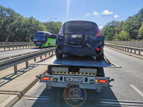 Wypadek na Moście Milenijnym we Wrocławiu - 1