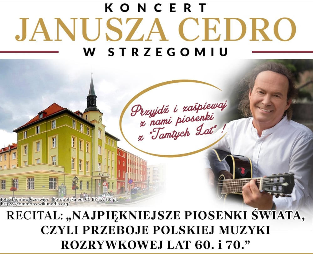 KONCERT JANUSZA CEDRO W STRZEGOMIU! - fot. mat. prasowe