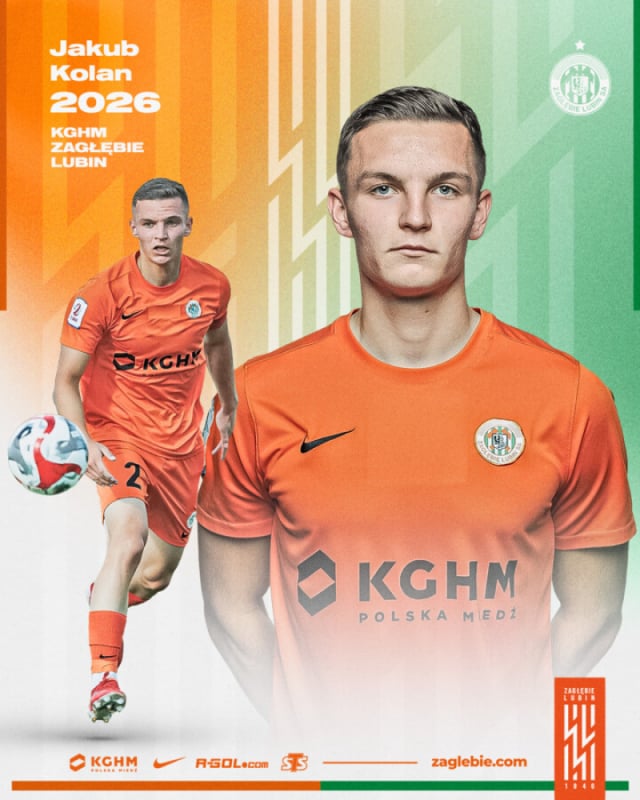 Jakub Kolan pozostaje w KGHM Zagłębiu Lubin - fot. zaglebie.com