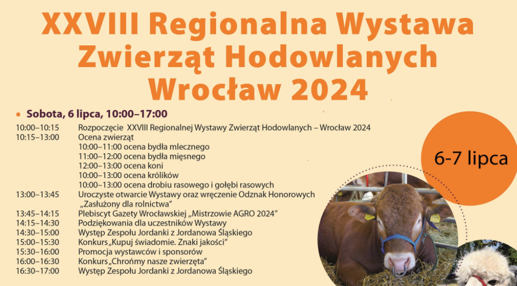 XXVIII Regionalna Wystawa Zwierząt Hodowlanych Wrocław 2024 - fot. mat. prasowe