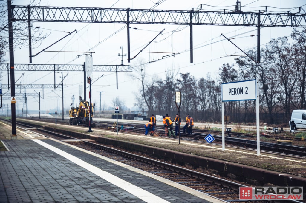 Awaria na stacji kolejowej Wrocław-Psie Pole - fot. RW