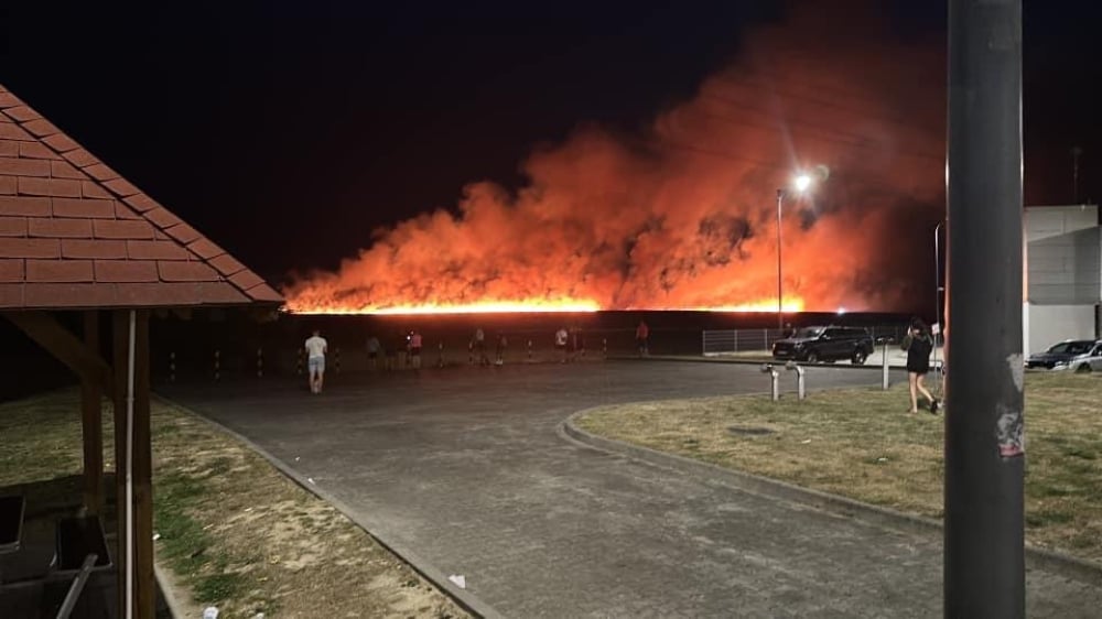 Nocny pożar koło Strzelina. Znowu spłonęło zboże - fot. użyczone