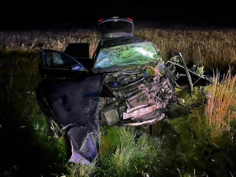 Śmiertelny wypadek na drodze koło Głogowa - 2