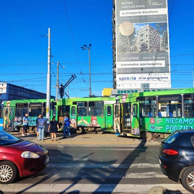Kolizja tramwaju z tramwajem na Placu Legionów we Wrocławiu - 3