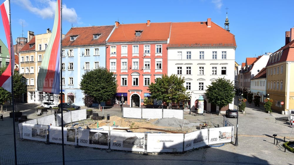 Remont rynku w Dzierżoniowie potrwa do końca roku - fot. UM Dzierżoniów