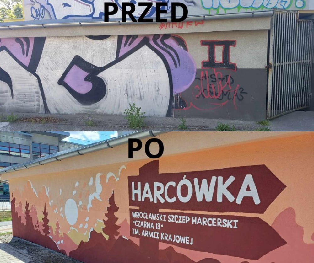 Harcerski duch na Popowicach - harcerze odnowili swoją siedzibę - fot. Wrocławski Szczep Harcerski "Czarna 13" im. Armii Krajowej