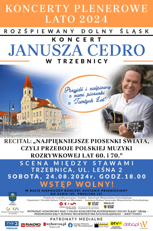 Koncert Janusza Cedro w Trzebnicy  - fot. mat. prasowe