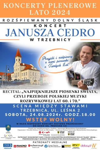 Koncert Janusza Cedro w Trzebnicy