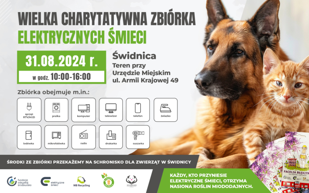 Zbierają elektrośmieci, by pomóc bezdomnym zwierzętom - fot. mat. prasowe