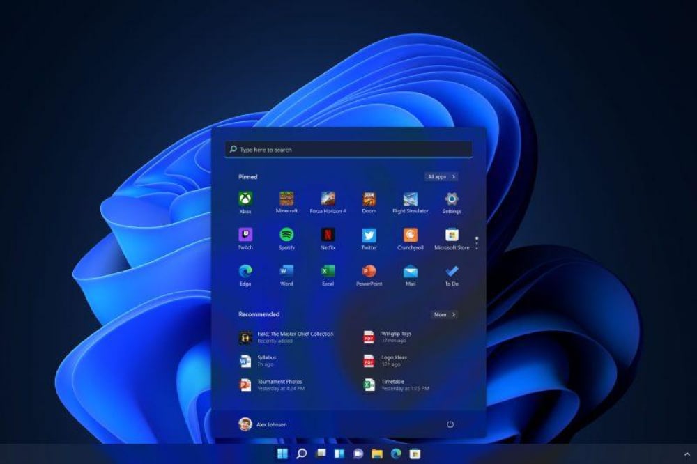 Windows 11 menu