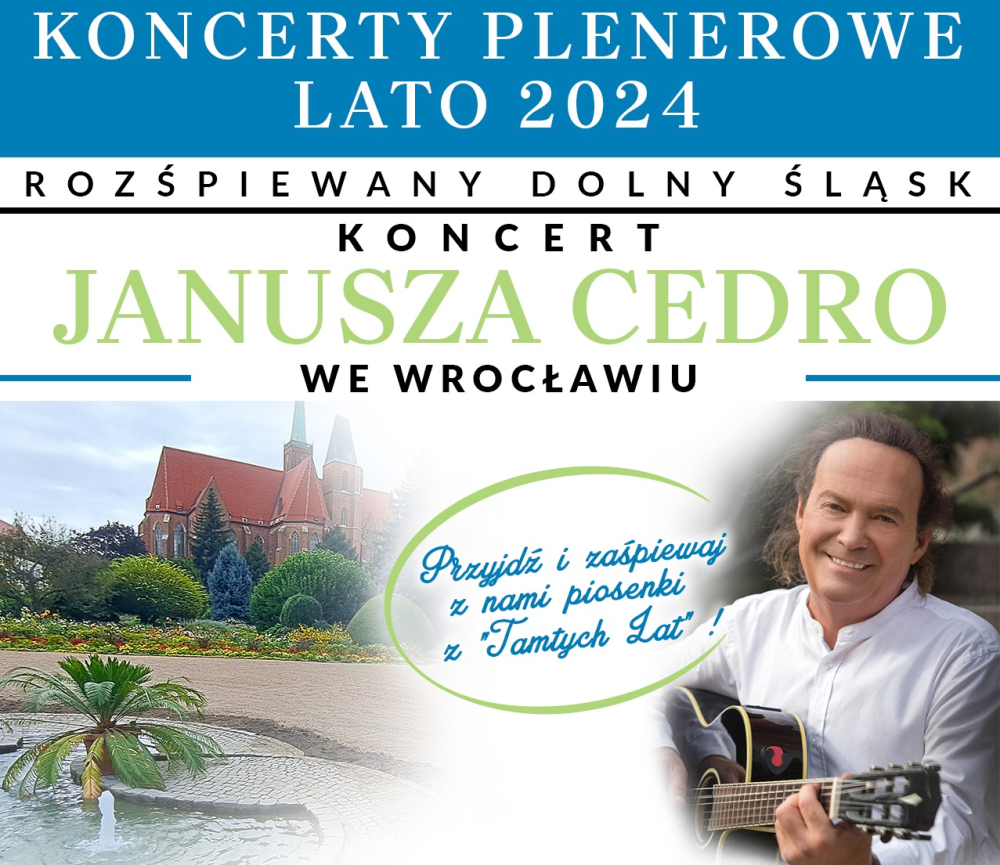 KONCERT JANUSZA CEDRO WE WROCŁAWIU! - fot. mat. prasowe