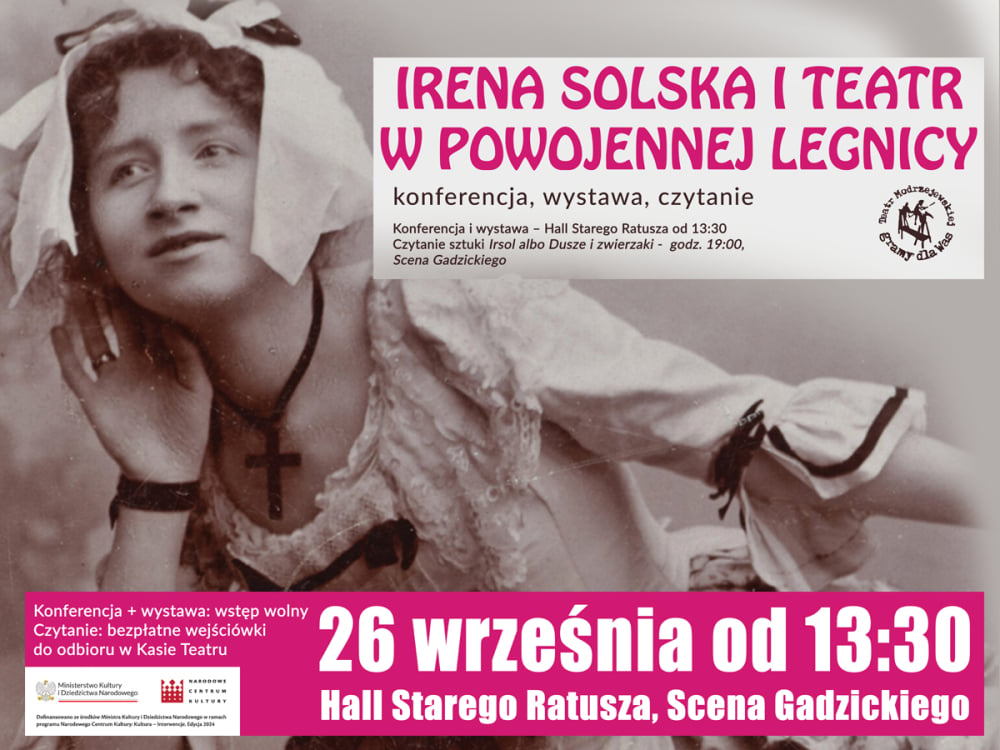 Próbowała stworzyć polski teatr w Legnicy - wspomnienia o Irenie Solskiej - fot. mat. prasowy