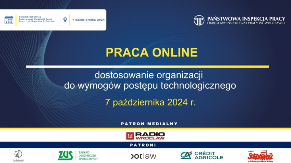 Jak uniknąć sporów z pracodawcą o pracę zdalną, wyjaśnia obchodzący 105. jubileusz Okręgowy Inspektorat Pracy - fot. mat.organizatora