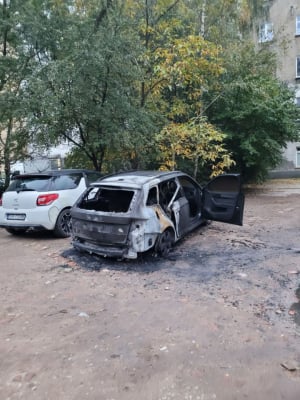 Pożar na osiedlu we Wrocławiu: spaliło się kilka pojazdów - 0