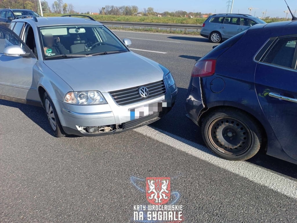 Kolizja na AOW. Utrudnienia na trasie w kierunku Kudowy - Foto: Pomoc Drogowa Mirosław Rogowski/ Kąty wrocławskie na sygnale