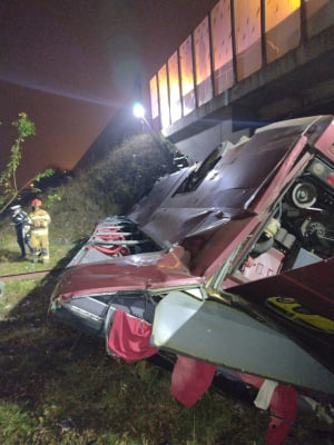 Tragiczny wypadek na A4. Kierowca autobusu nie żyje - 0