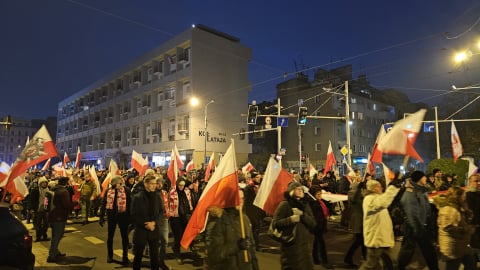 "Marsz Polaków" we Wrocławiu. Policja: użyto petardy hukowej - 7