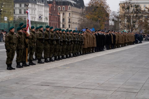 Obchody Święta Niepodległości na pl. Wolności we Wrocławiu. "Niepodległość nie jest dana raz na zawsze" - 44