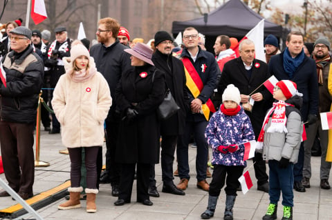 Obchody Święta Niepodległości na pl. Wolności we Wrocławiu. "Niepodległość nie jest dana raz na zawsze" - 50