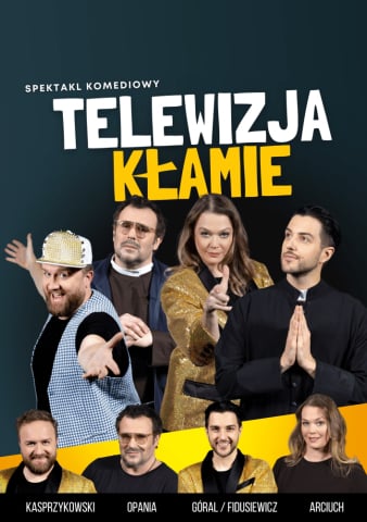 Telewizja kłamie - spektakl. 26.01.2025 godz. 15.00 i 18.30. Sala Koncertowa Radia Wrocław