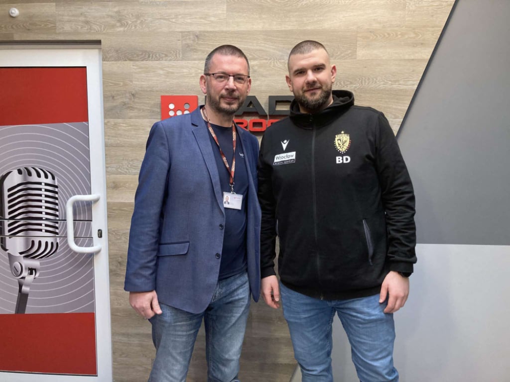 Bartosz Dudek był gościem Handballowego Śląska - fot. Radio Wrocław