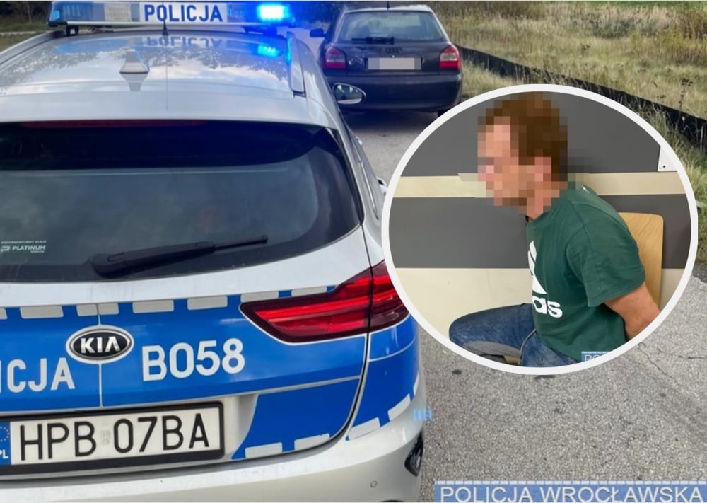 Kierowca w czasie policyjnej kontroli był bardzo nerwowy. Tester wykazał, co miał na sumieniu - Policja zatrzymała kierowcę, który prowadził pod wpływem narkotyków, fot. KMP Wrocław