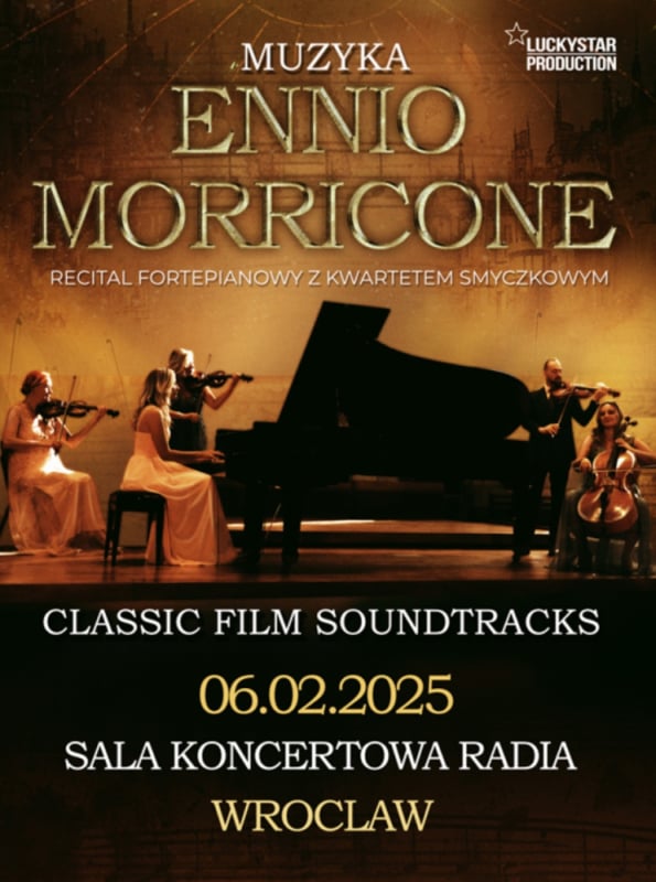 Muzyka Ennio Morricone - recital fortepianowy z kwartetem smyczkowym - fot. mat. prasowe