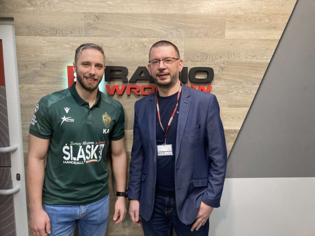 Kacper Adamski był gościem Handballowego Śląska - fot. Radio Wrocław