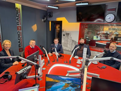 Debata parlamentarna Radia Wrocław: Izabela Bodnar, Michał Jaros, Krzysztof Tuduj, Arkadiusz Sikora, Paweł Hreniak