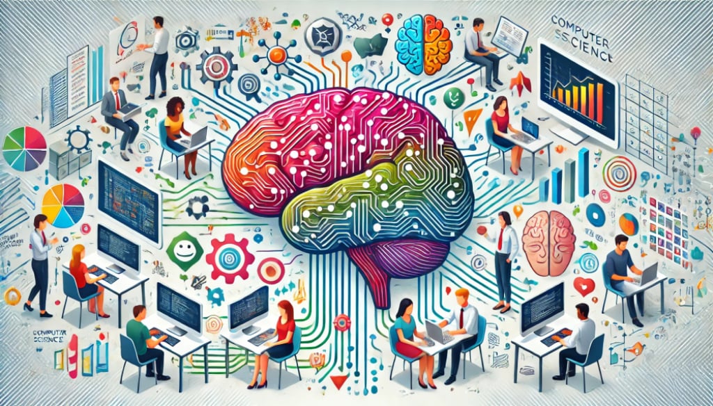 Informatyka z psychologią? Startuje nowy kierunek na Politechnice Wrocławskiej - Czy połączenie informatyki z psychologią jest dobrym pomysłem? Studenci nie mają wątpliwości. Fot: AI (wygenerowane w DALL-E)