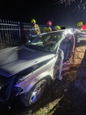 Śmiertelny wypadek na Dolnym Śląsku. Kierowca zjechał z drogi i uderzył w drzewo [ZDJĘCIA] - 2