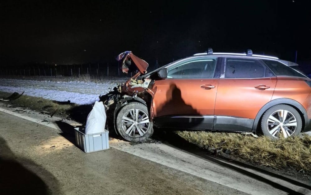 A4 w kierunku Wrocławia zablokowana. Wypadek na autostradzie, jedna osoba ranna - Autostrada A4 zablokowana. Fot. OSP KSRG Różyniec (Facebook)