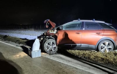 A4 w kierunku Wrocławia zablokowana. Wypadek na autostradzie, jedna osoba ranna